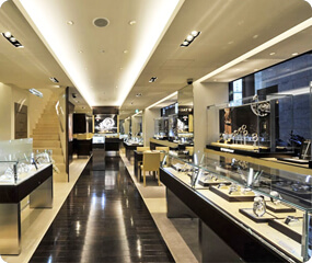 Retail watch shop design