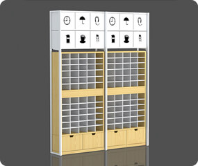 optical frame display rods