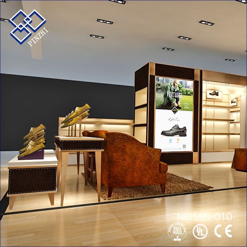 Shoe Rack Display For Shoes Showroom Interior Design