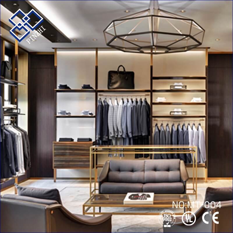 Menswear store design with clothing display furniture | Guangzhou Pinzhi Display Manufacturer