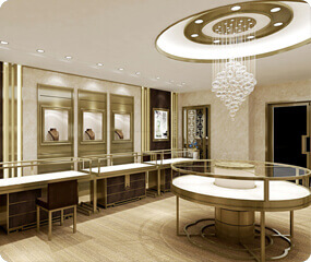 Best Jewelry Store Interior Design With Showcase Guangzhou