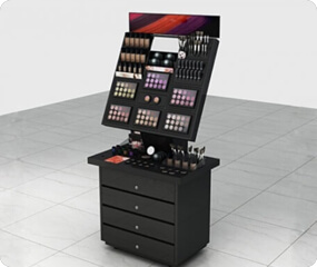 makeup display stand