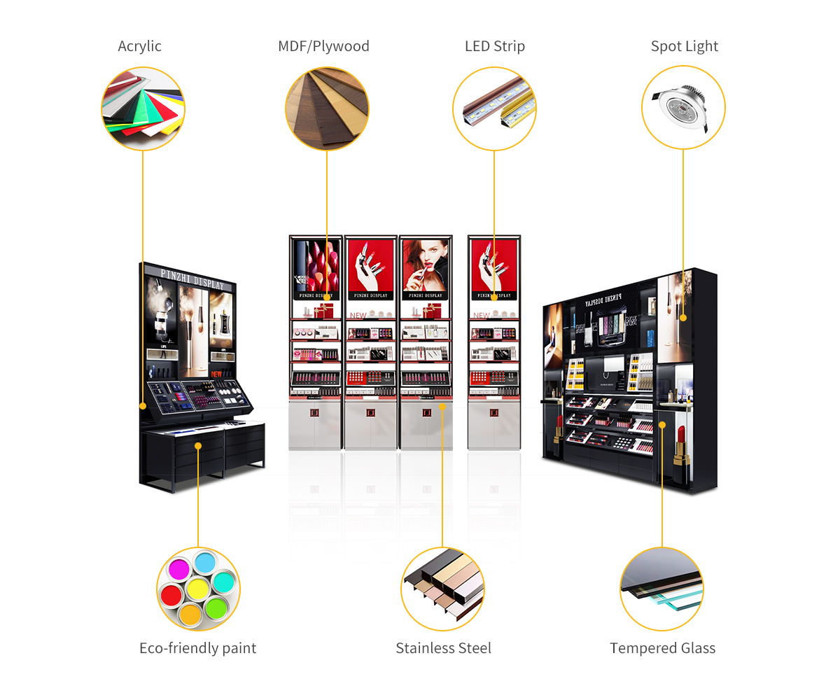 Pinzhi-Luxury showcase materials-Cosmetic