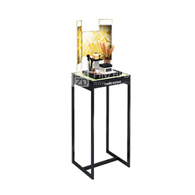 Customized free standing cosmetic shop display stand