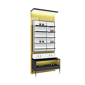 high end cosmetics display shelves perfume display case