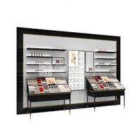 Comtemporary makeup cosmetic counter display stands and showcase