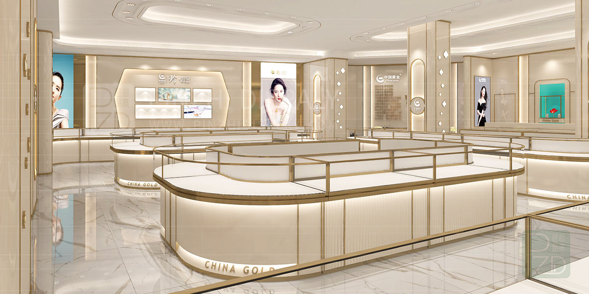【2021 NEW】luxury jewelry store interior design