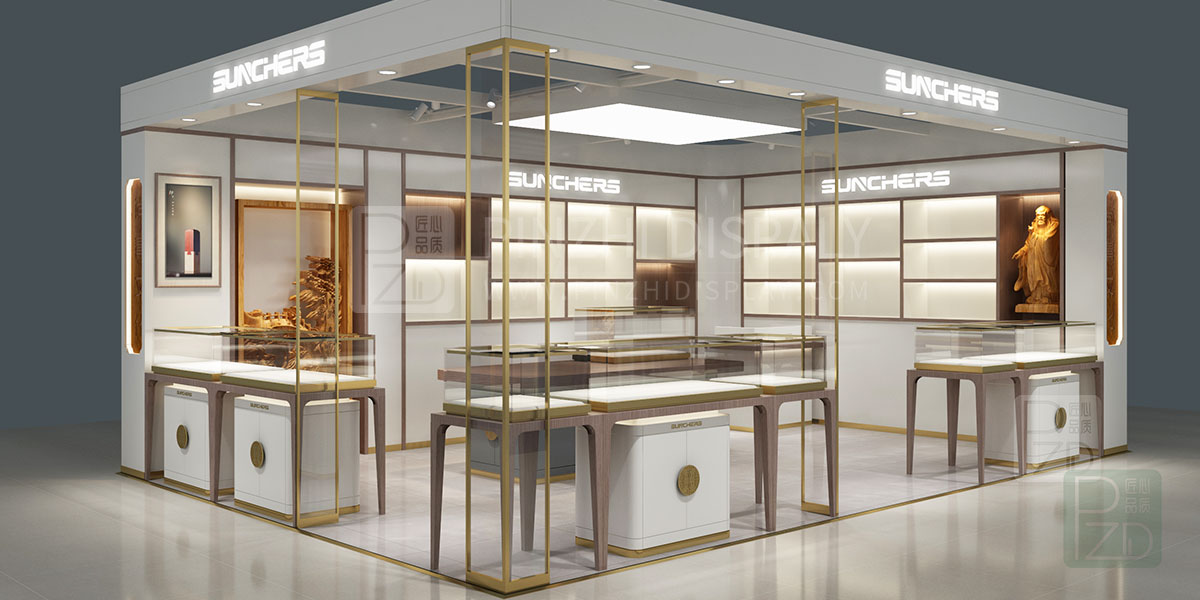 【2021 NEW】luxury small jewellery shop interior design