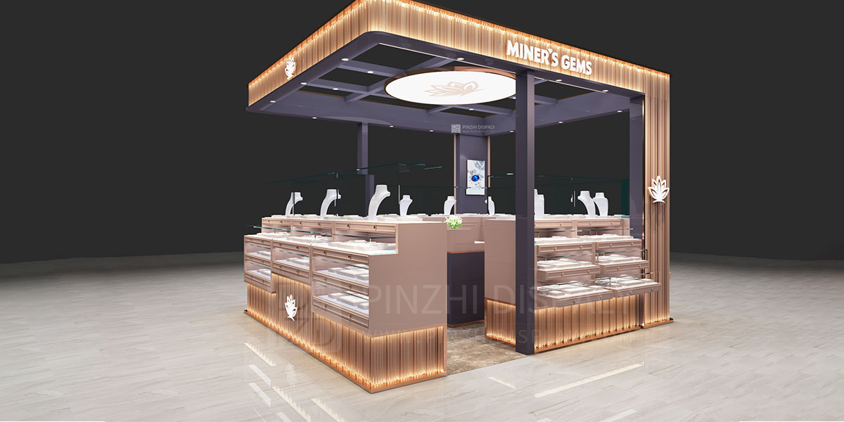 【USA】high end jewelry kiosk design for mall