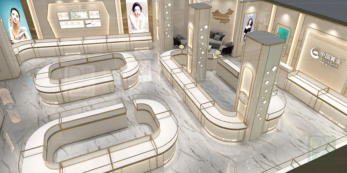 【2021 NEW】luxury jewelry store interior design