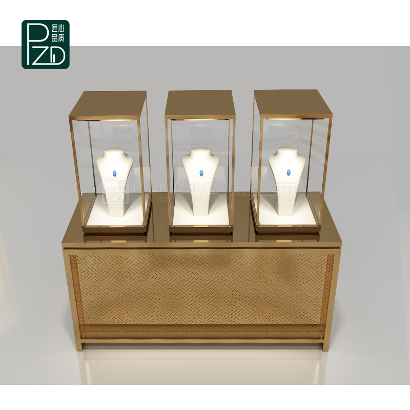 Free standing jewellery window display set for mall