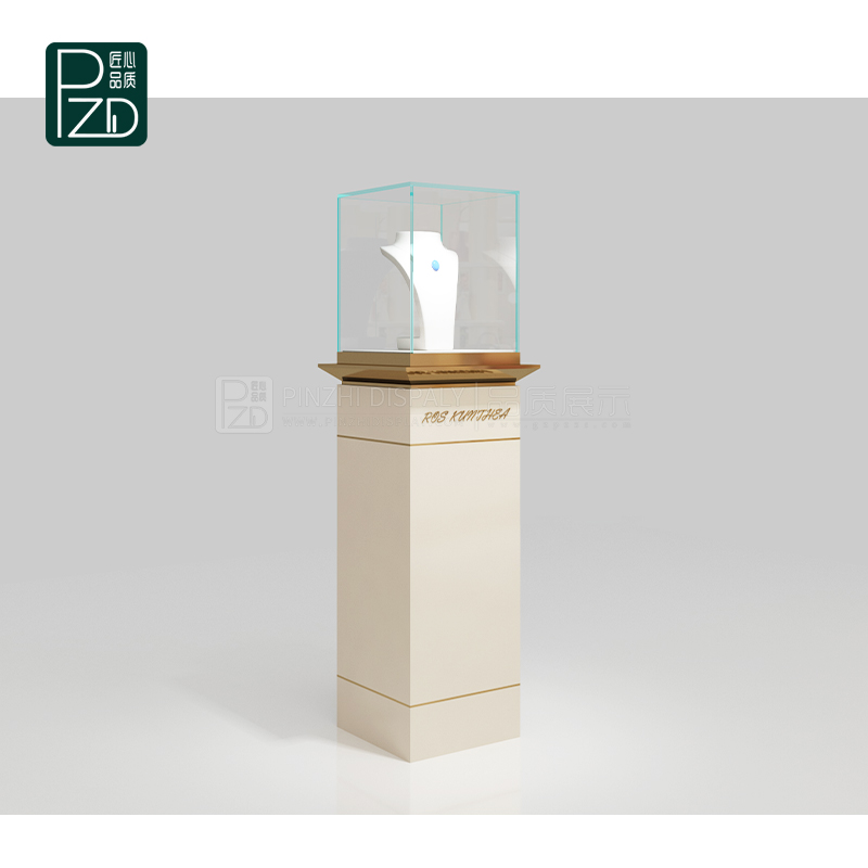 High end fashion jewelry tower display cases
