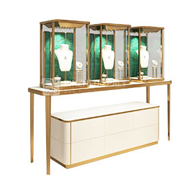 new style high-end glass window display cabinet