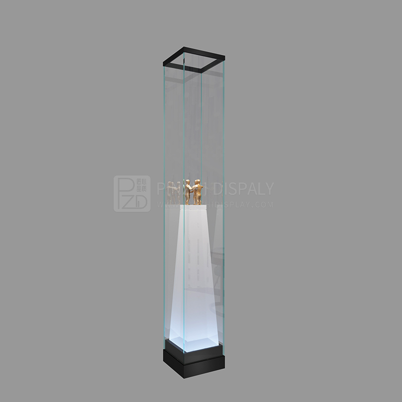 Laminated glass museum display cabinets design