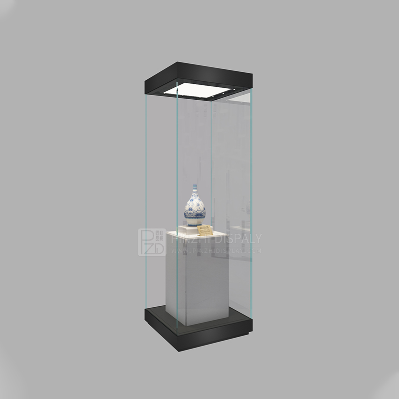 High end quality museum glass display case