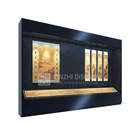 Professional custom wall mounted museum display case