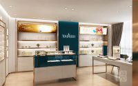 Luxury skincare shop interior design