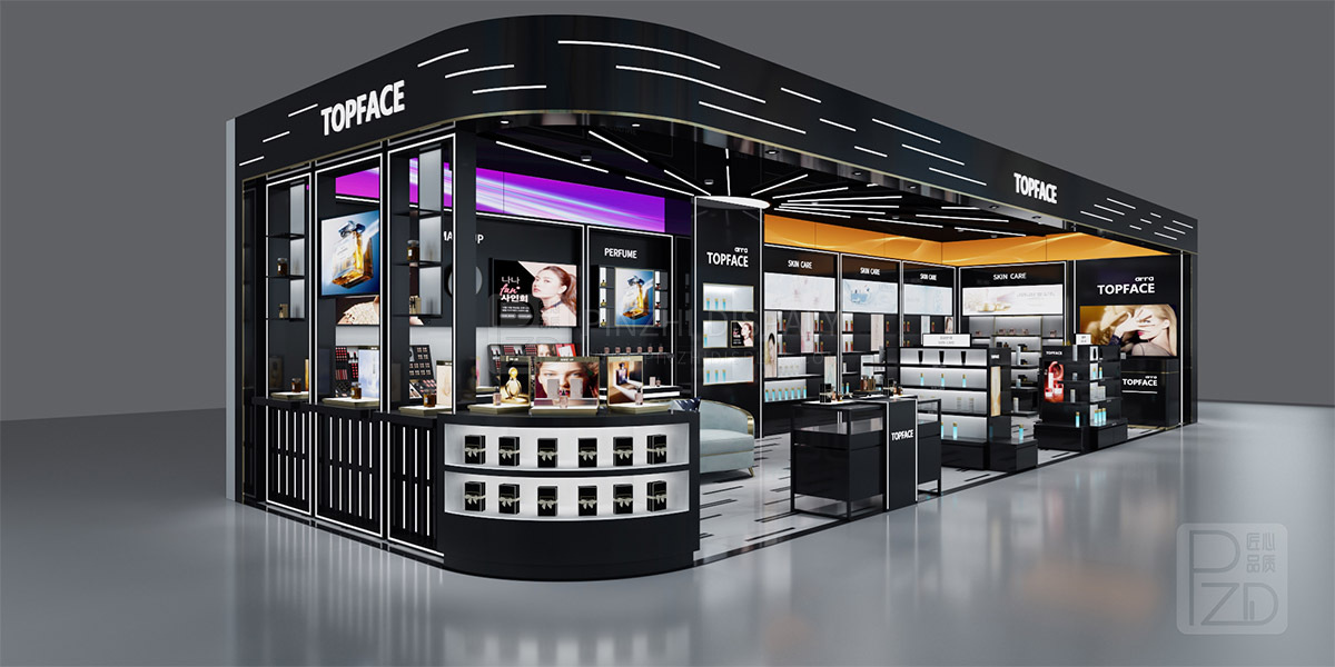Luxury cosmetic retail shop design project