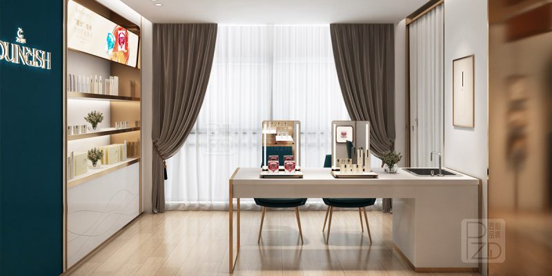 Luxury skincare shop interior design | Guangzhou Pinzhi Display ...