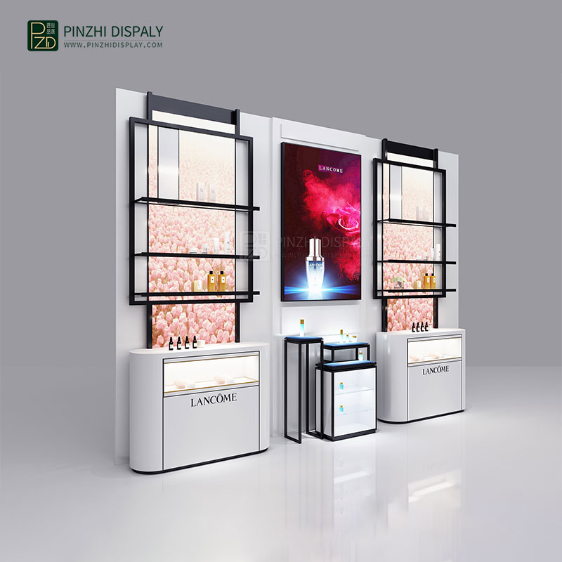 cosmetic display shelves