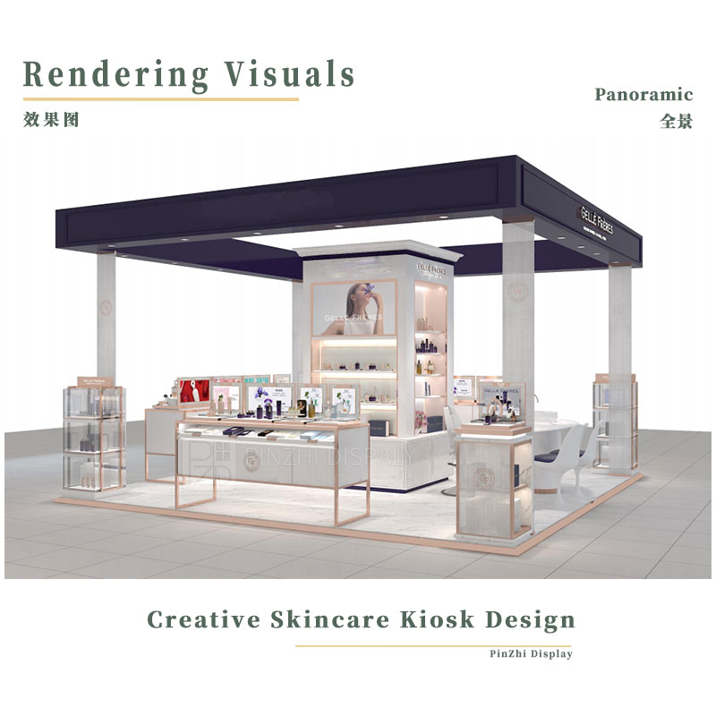 Creative skincare kiosk design