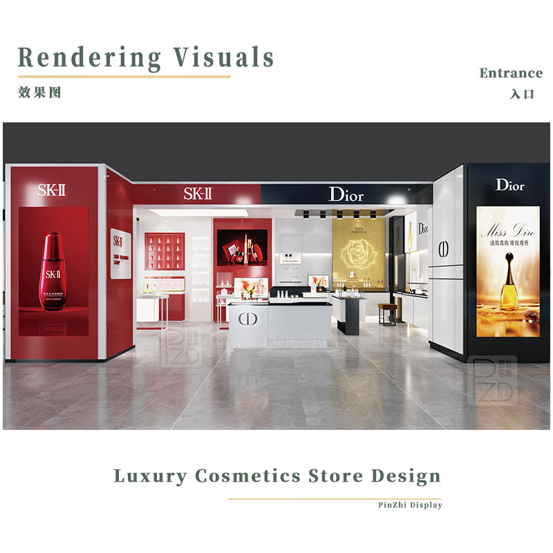 Luxury cosmetics store design