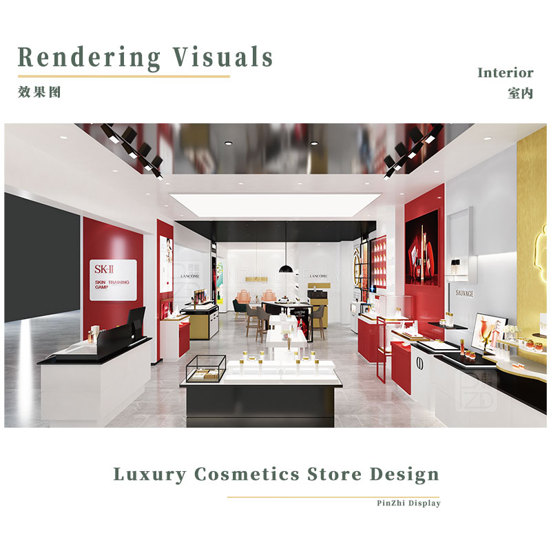 Luxury cosmetics store design