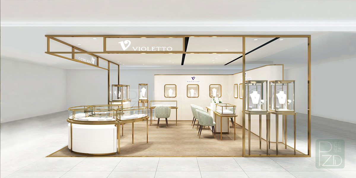 【China】Small Boutique Jewelry Store Design