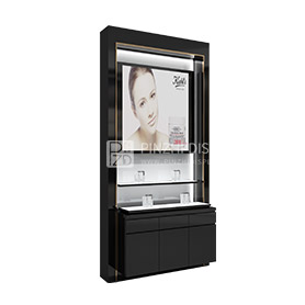 Black Small Cosmetic Display Wall Cabinet