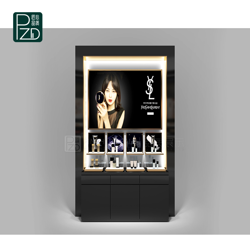 Cosmetics Display Wall Cabinet For Kiosk