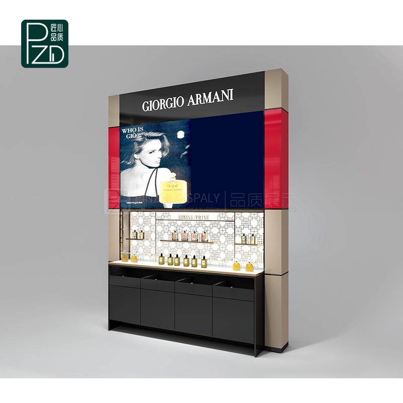  Perfume Display Wall Cabinet with LED Lights