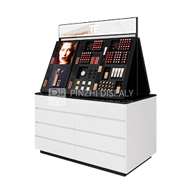 professional makeup display counter Cosmetic showcase for sale