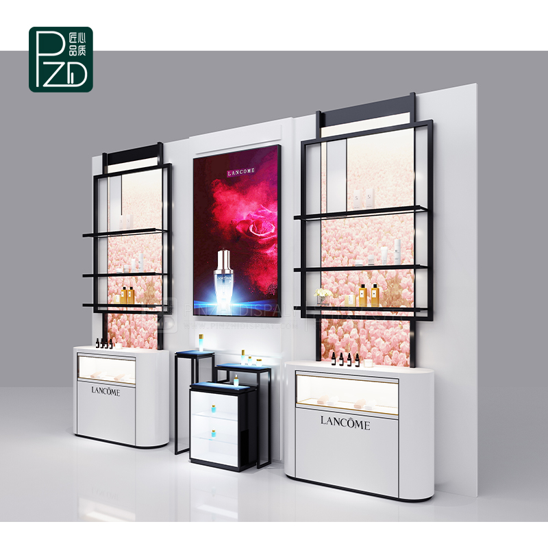 Wall Modern Cosmetics Showcase Display Rack