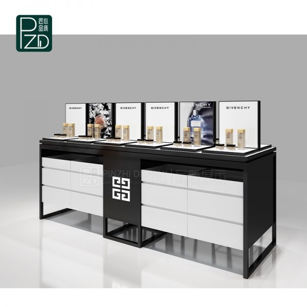Makeup display unit cosmetic display counter for sale Guangzhou Pinzhi Display Manufacturer