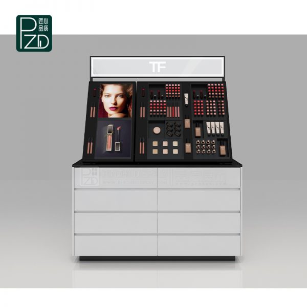 professional makeup display counter Cosmetic showcase for sale