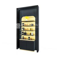 Luxury Perfume Display Cabinet Black Fragrance Display Cabinet