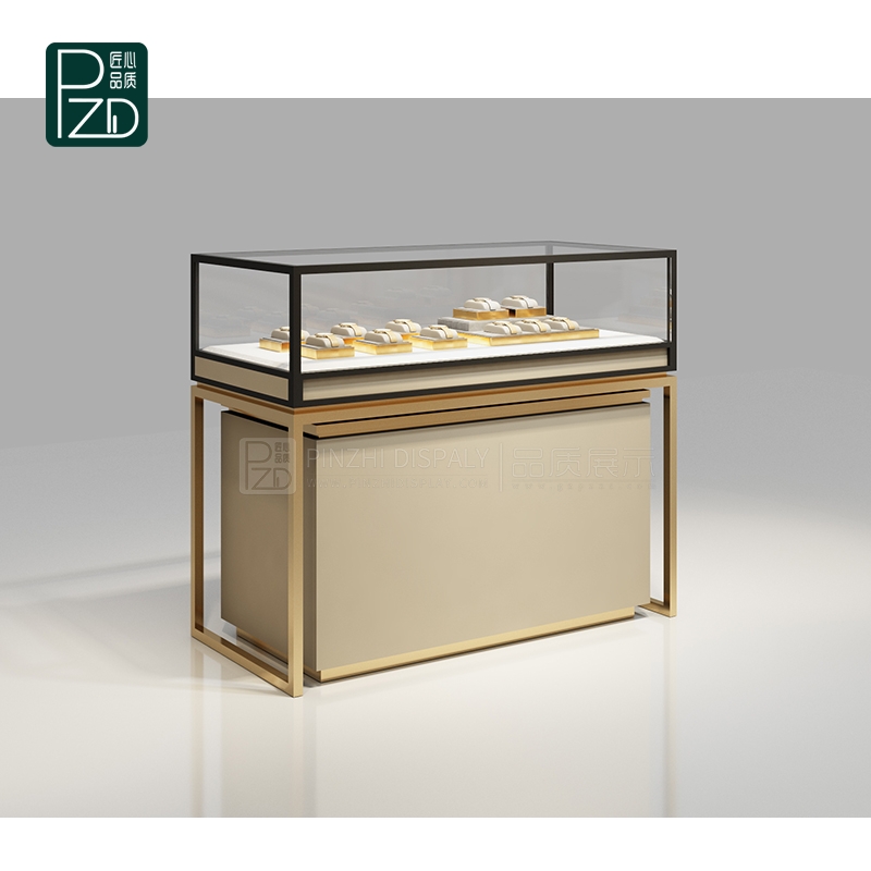 Customized luxury watch counter showcase for watch retail store