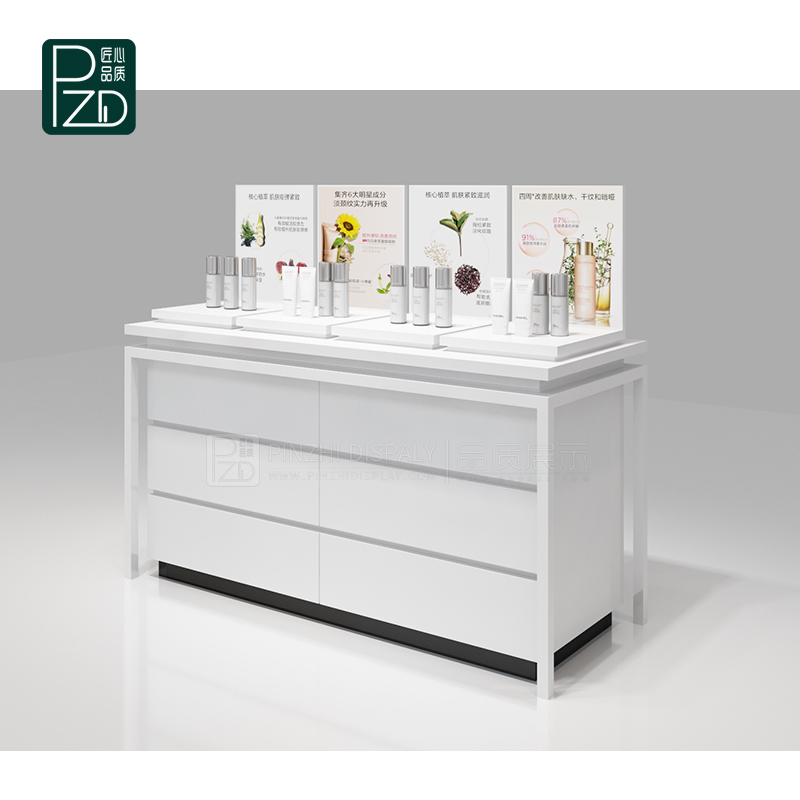 Freestanding Cosmetic Display Cabinet And Showcase