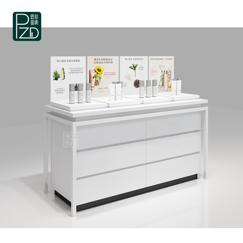Freestanding Cosmetic Display Cabinet And Showcase