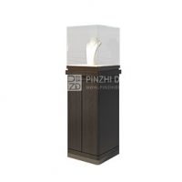 Free standing single jewelry showcase with led lights