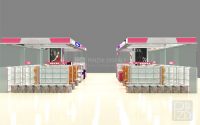 Cosmetic perfume kiosk design with low price