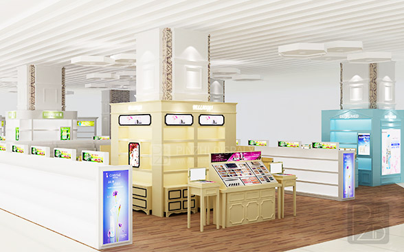 Store design for small cosmetic makeup shop