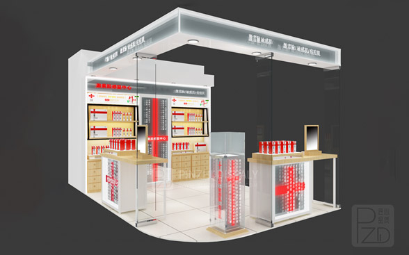 Modern style design skin care perfume cosmetic kiosk