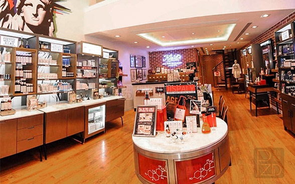 Cosmetics retail shop interior furniture design
