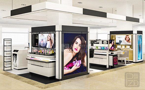 High-end cosmetic shop interior design in Malaysia