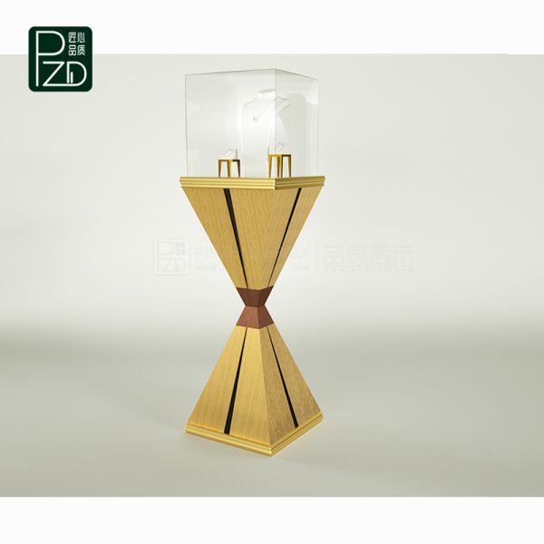 Fine Jewelry Display Tower Glass Metal Display Stand Guangzhou Pinzhi Display Manufacturer