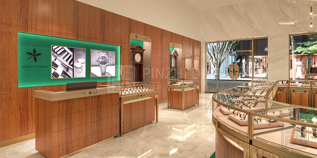 Luxury boutique watch jewelry store design