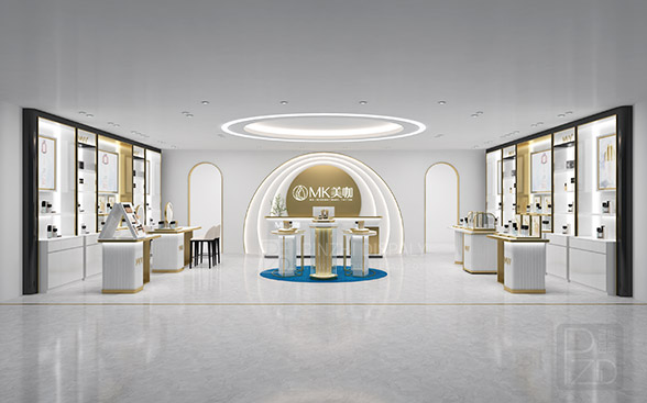 Branded cosmetics makeup store design