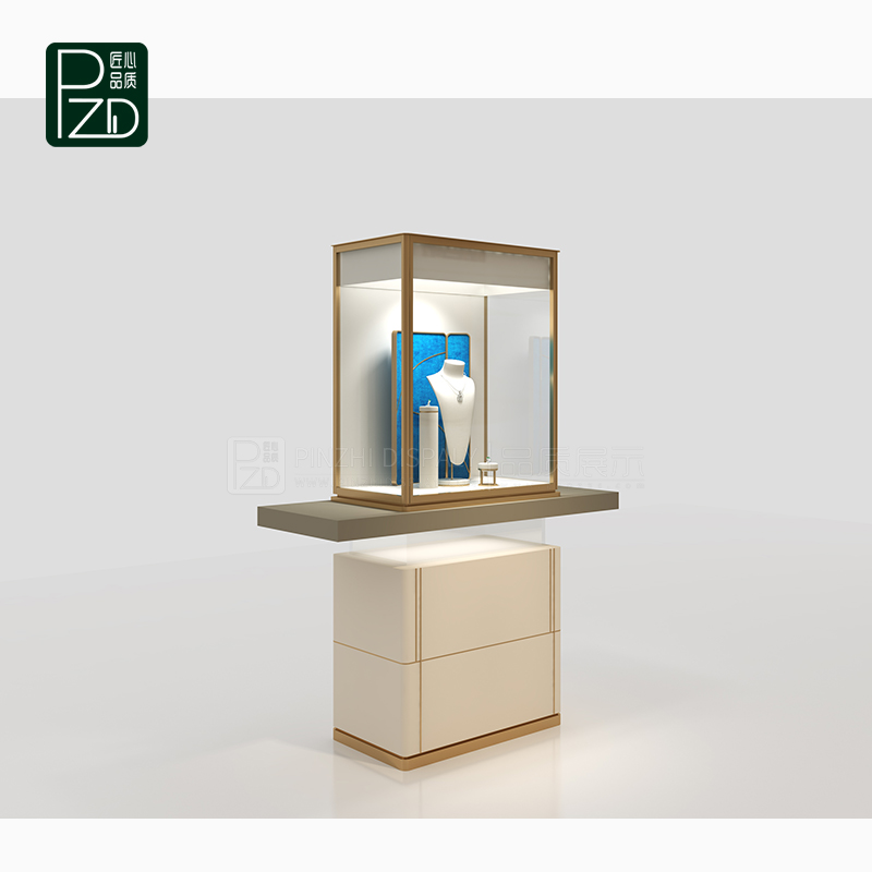 Elegant jewelry boutique display cabinets