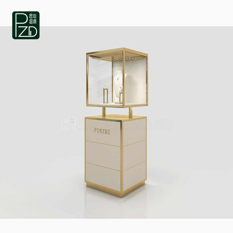 High-end jewelry store window display cabinets